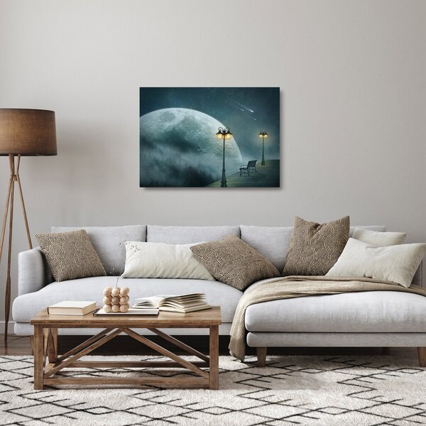 Staklena slika - Nebo na dosegu roke (70x50 cm)
