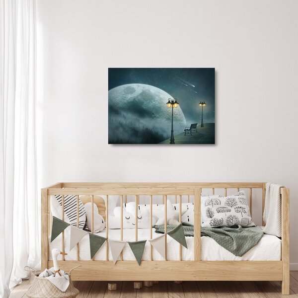 Staklena slika - Nebo na dosegu roke (70x50 cm)