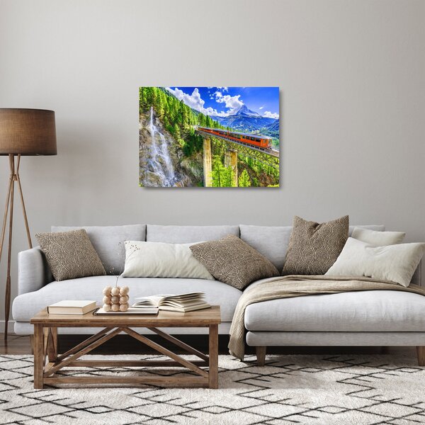 Staklena slika - Matterhorn, Zermatt, Valais, Švica (70x50 cm)