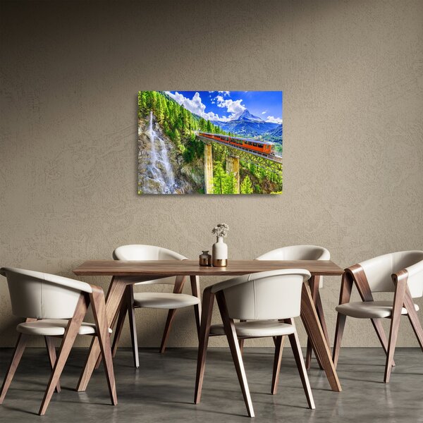 Staklena slika - Matterhorn, Zermatt, Valais, Švica (70x50 cm)
