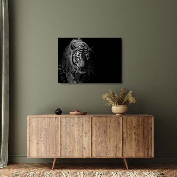 Staklena slika divjega tigra (70x50 cm)