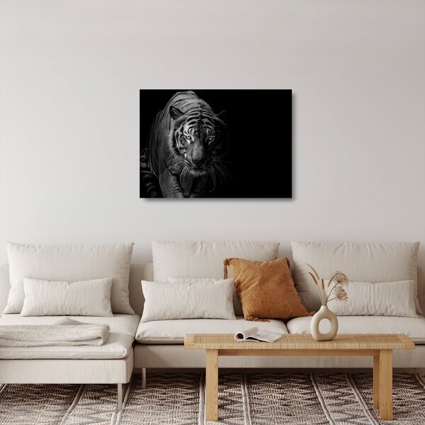 Staklena slika divjega tigra (70x50 cm)