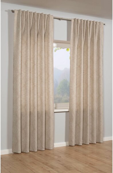 Bež zatamnjujuća/termo izolacijska zavjesa od jacquarda 140x245 cm Ornament – Sehlbach