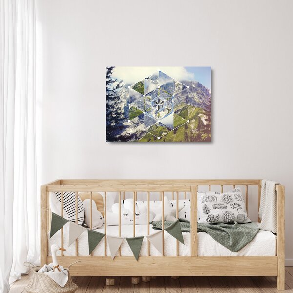 Staklena slika - Geometrijski lik (70x50 cm)