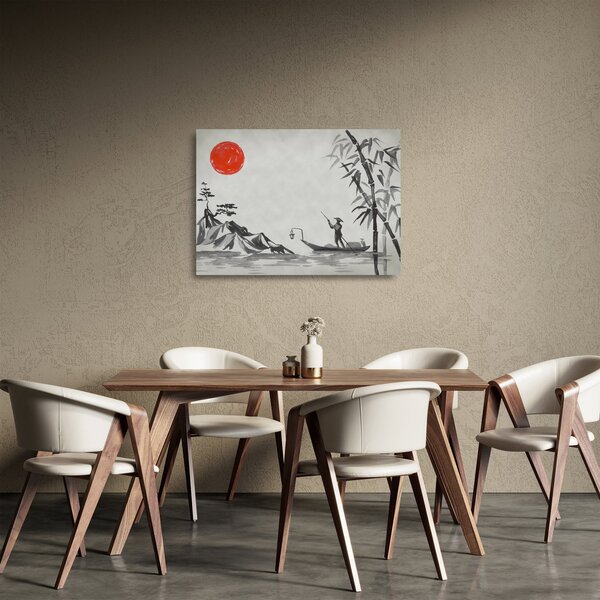Staklena slika - Gora Fuji (70x50 cm)