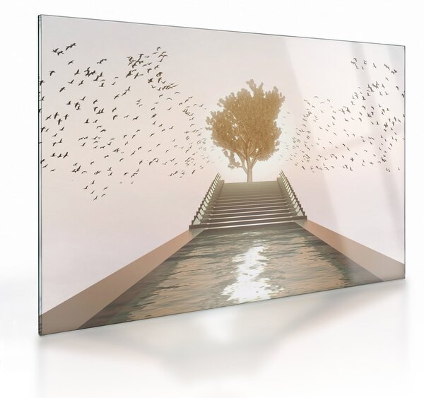 Staklena slika - Most v neznano (70x50 cm)
