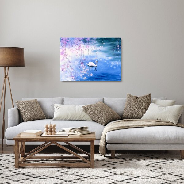 Staklena slika - Čarobno jezero (70x50 cm)