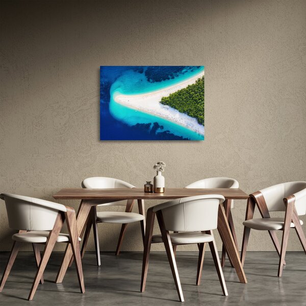Staklena slika - Ostrvo Hvar, Hrvaška (70x50 cm)