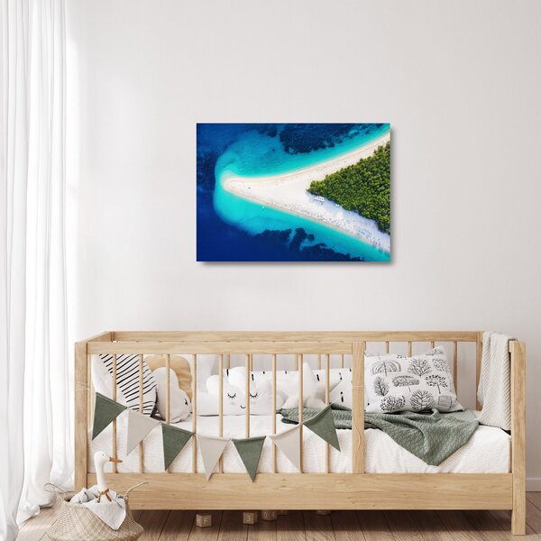 Staklena slika - Ostrvo Hvar, Hrvaška (70x50 cm)