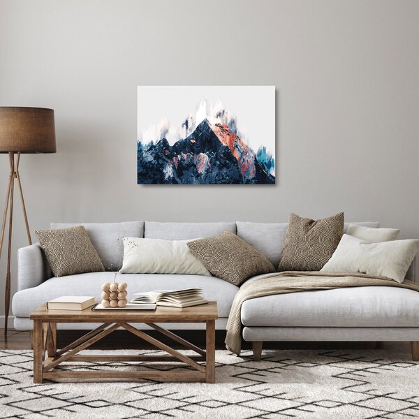 Staklena slika - Abstraktna gora (70x50 cm)