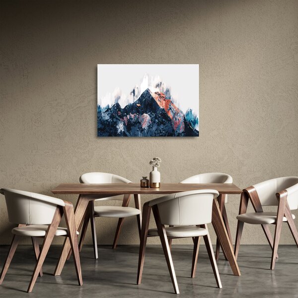 Staklena slika - Abstraktna gora (70x50 cm)