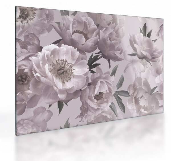 Staklena slika - Vintage cvetovi potonike (70x50 cm)