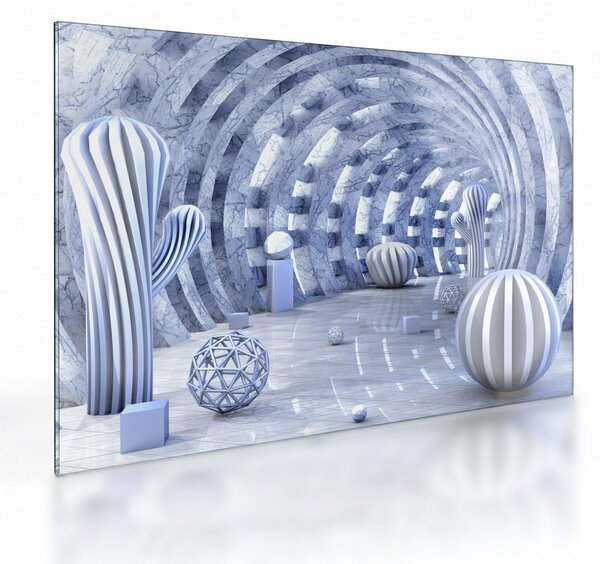 Staklena slika - 3D abstrakcija (70x50 cm)