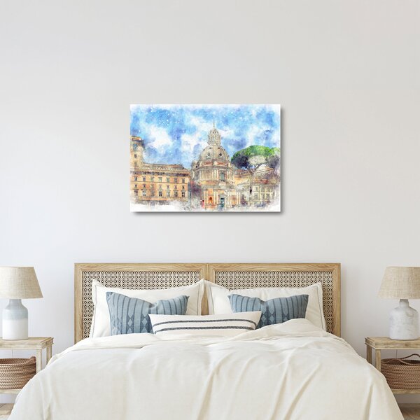 Staklena slika - Cerkev Santa Maria di Loreto, Rim, Italija (70x50 cm)