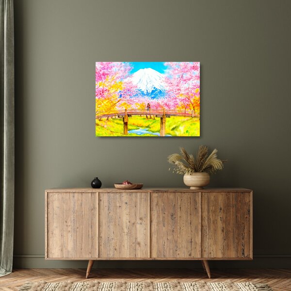 Staklena slika - Staklena slikan par, akvarel (70x50 cm)