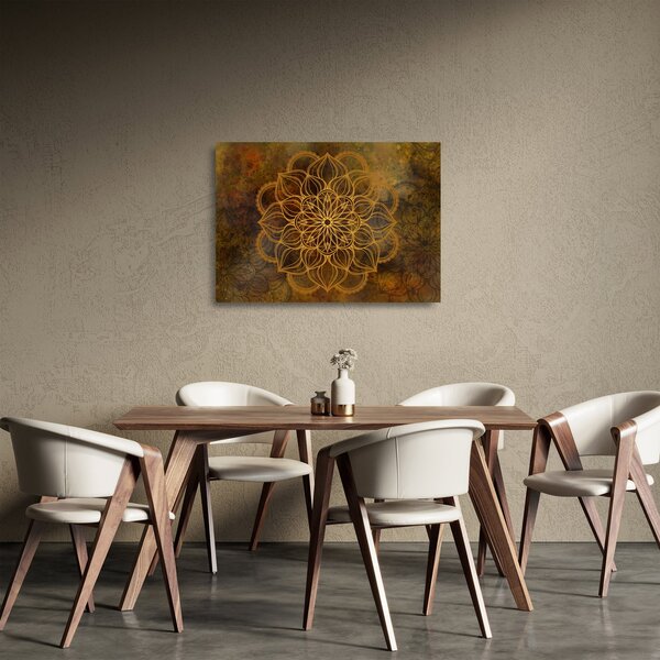 Staklena slika - Mandala veselja (70x50 cm)
