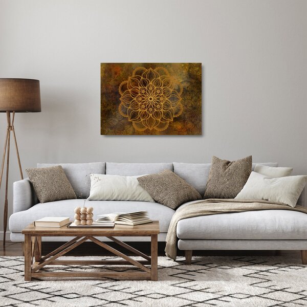 Staklena slika - Mandala veselja (70x50 cm)