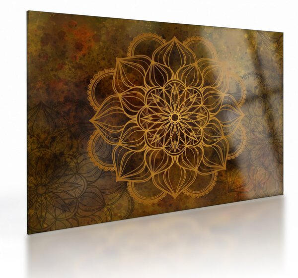 Staklena slika - Mandala veselja (70x50 cm)