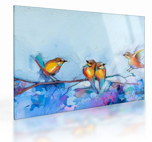 Staklena slika - Prebujanje narave (70x50 cm)