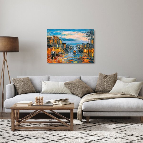 Staklena slika - Žičnica, San Francisco (70x50 cm)