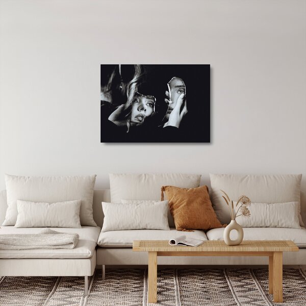 Staklena slika - Pogled v ogledalo (70x50 cm)