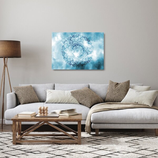 Staklena slika - Nebeška mandala (70x50 cm)