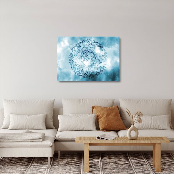Staklena slika - Nebeška mandala (70x50 cm)