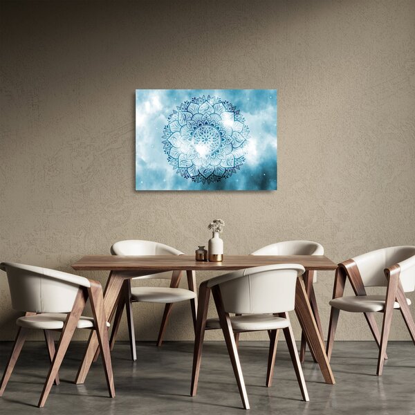 Staklena slika - Nebeška mandala (70x50 cm)