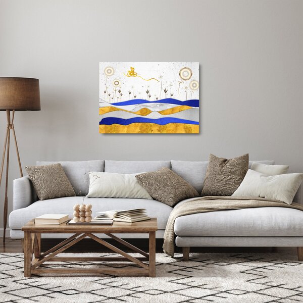 Staklena slika - Zlate gore (70x50 cm)