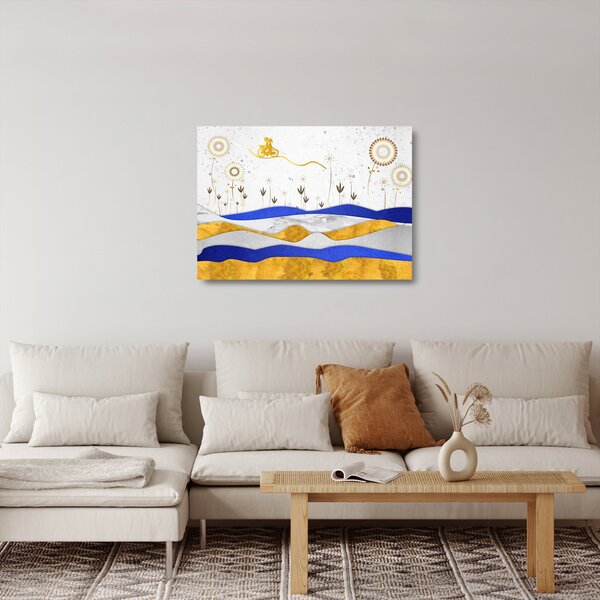 Staklena slika - Zlate gore (70x50 cm)