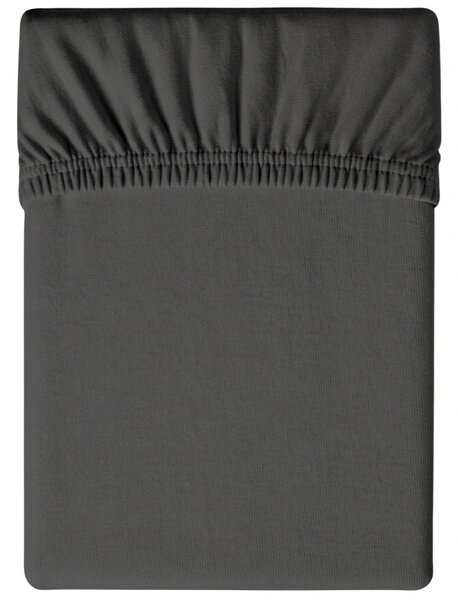 Jersey plahta tamno siva 90 x 200 cm