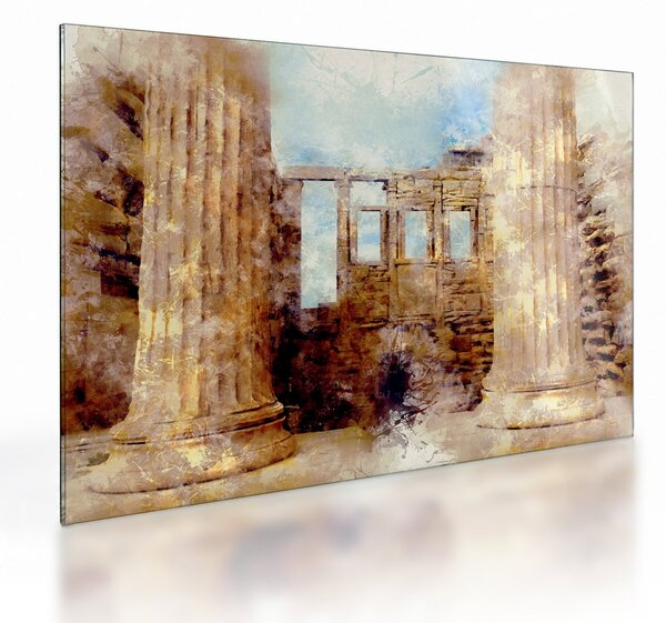 Staklena slika - Érechthéion, Atene, Grčija (70x50 cm)
