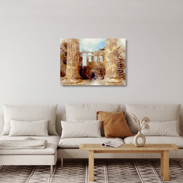 Staklena slika - Érechthéion, Atene, Grčija (70x50 cm)