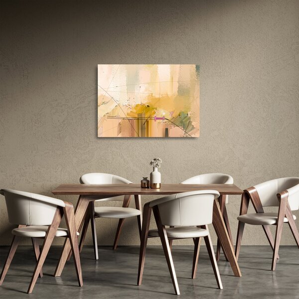 Staklena slika - Abstrakcija, oljna slika (70x50 cm)