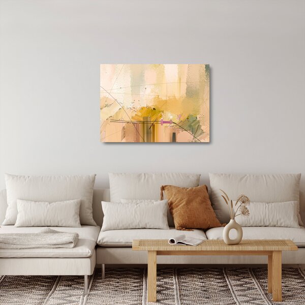 Staklena slika - Abstrakcija, oljna slika (70x50 cm)