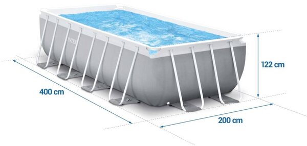 Intex bazen s konstrukcijom 400 x 200 x 122 cm, set 10 u 1