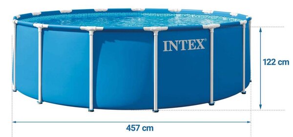 Intex bazen s konstrukcijom 457 x 122 cm, set 21 u 1 šareni