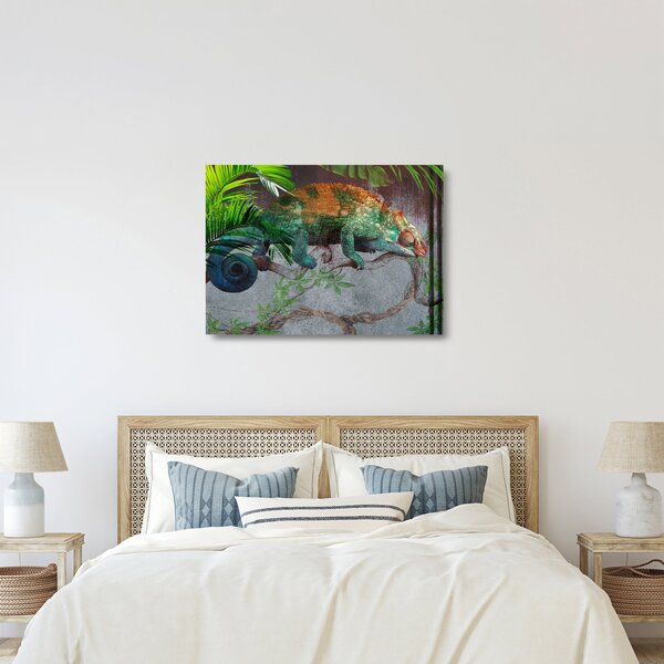 Staklena slika - Kameleon (70x50 cm)