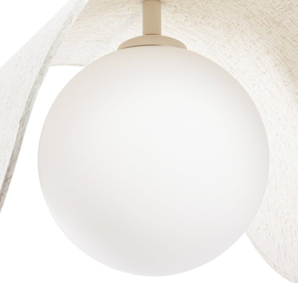 Podne Lampa Lucande, Tamani, prigušiv, Bež, Dnevna soba, Tkanina / tekstil, Dizajn