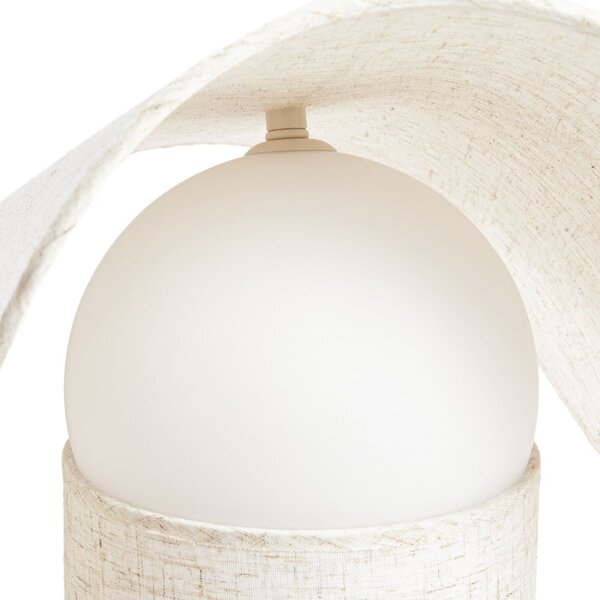 Stolne Lampa Lucande, Tamani, prigušiv, Bež, Dnevna soba, Tkanina / tekstil, Dizajn