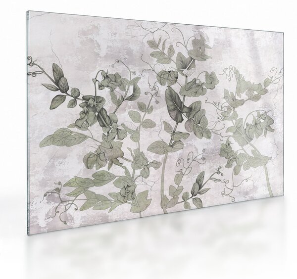 Staklena slika - Rastline v mavcu (70x50 cm)