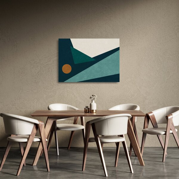 Staklena slika - kubistična abstrakcija (70x50 cm)