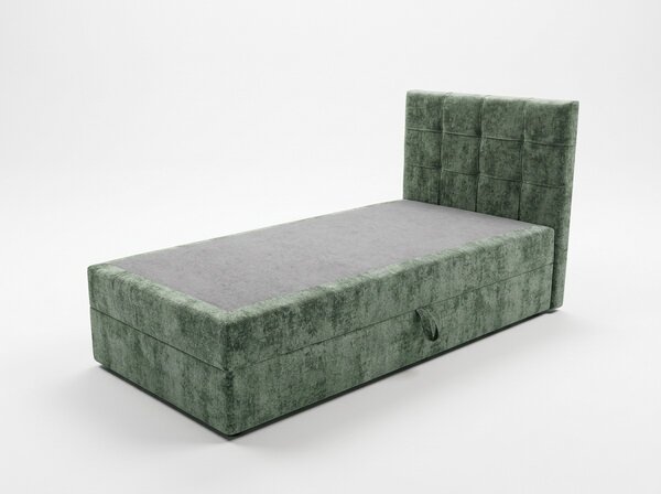 Tapecirani krevet boxspring DIRELIS VIBE 90x200 cm tamno zelena Madrac: Bonell opružni madrac