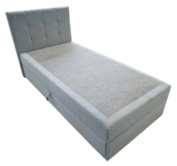Tapecirani krevet boxspring DIRELIS TRINITY 90x200 cm siva Madrac: Bonell opružni madrac