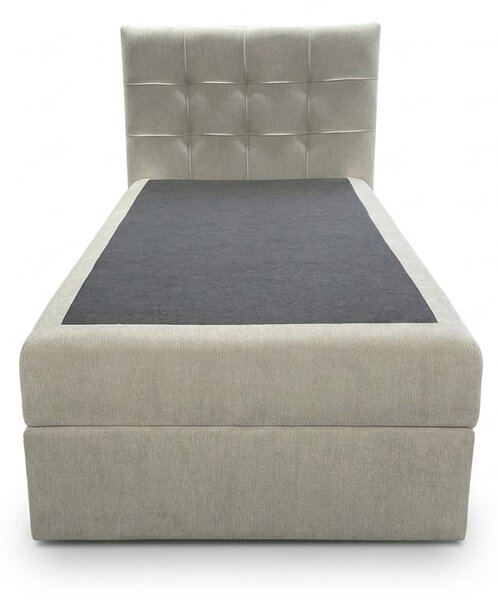 Tapecirani boxspring krevet DIRELIS VIBE 90x200 cm kremasti Madrac: Bonell opružni madrac