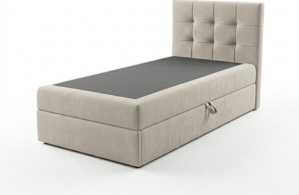 Tapecirani boxspring krevet DIRELIS VIBE 90x200 cm kremasti Madrac: Bonell opružni madrac