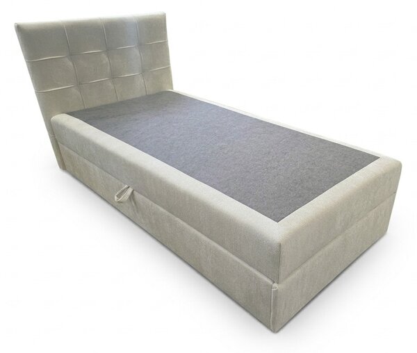 Tapecirani boxspring krevet DIRELIS VIBE 90x200 cm kremasti Madrac: Bonell opružni madrac