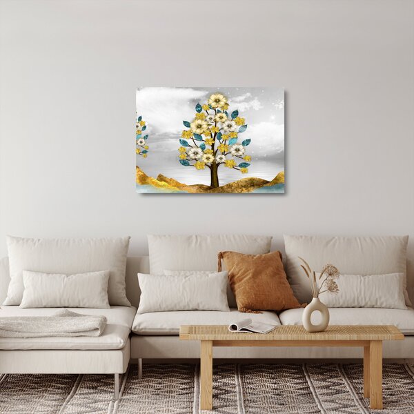 Staklena slika - Cvetenje (70x50 cm)