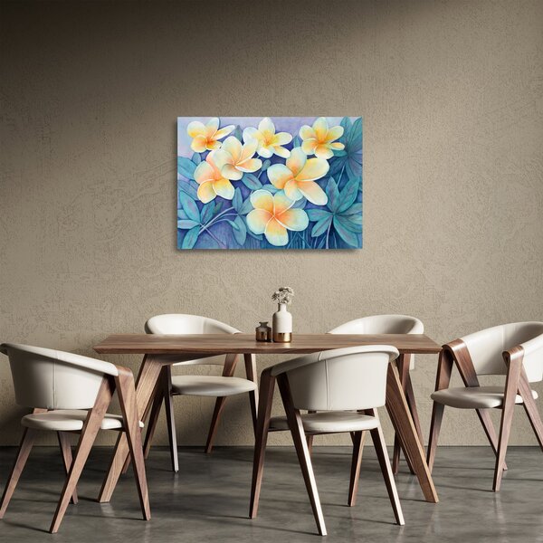 Staklena slika - Tropski grmi (70x50 cm)