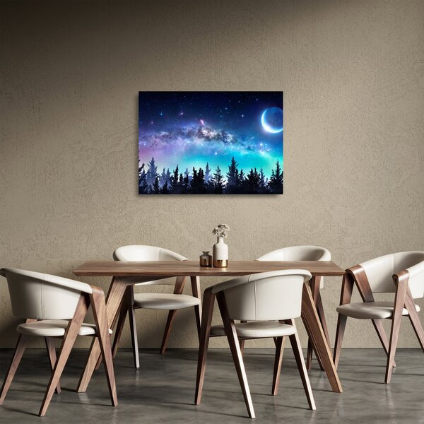 Staklena slika - Mlečna cesta (70x50 cm)